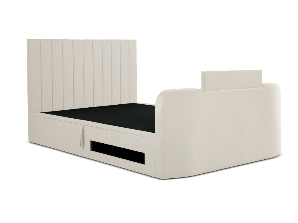 Onelife Upholstered TV Ottoman Bed Frame