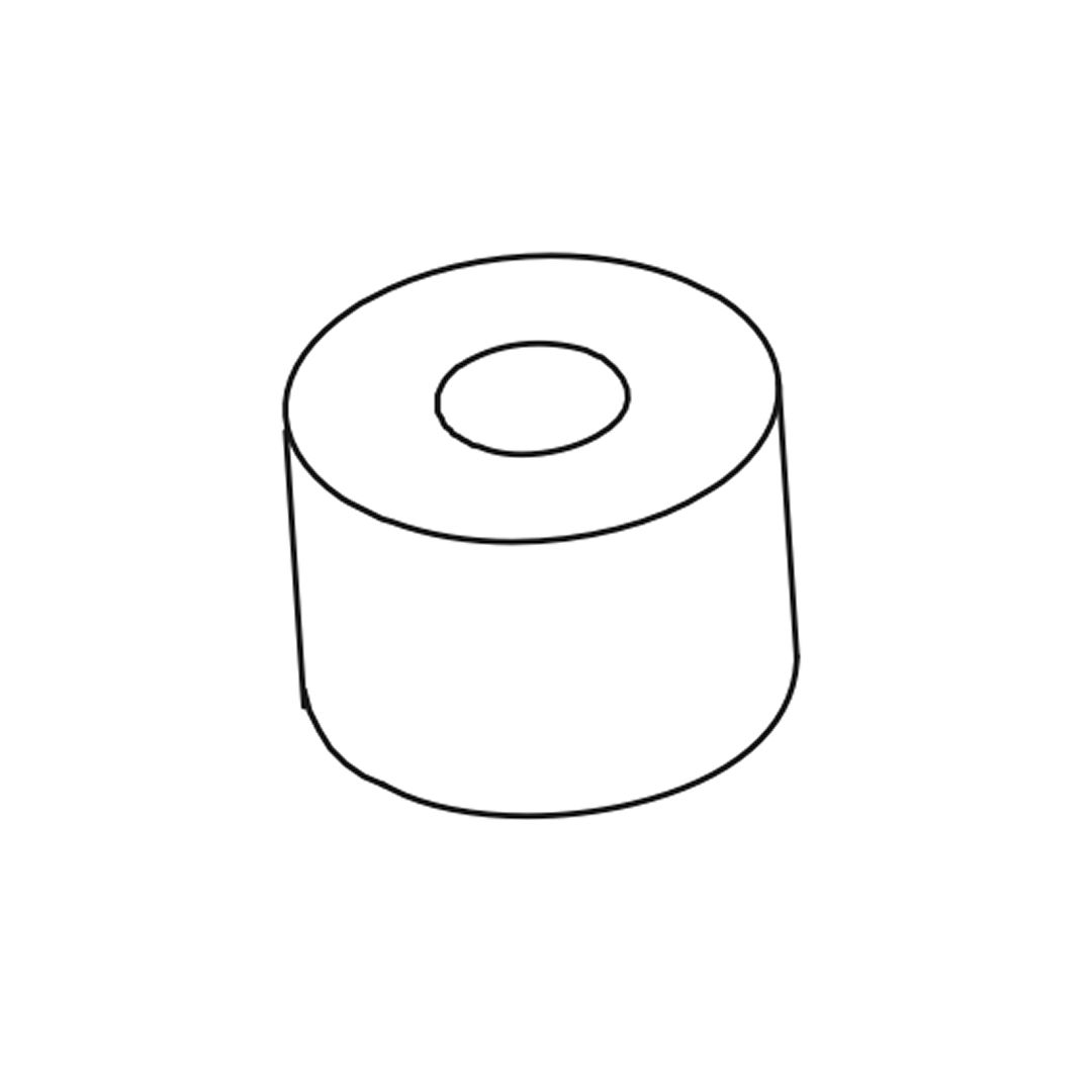 Plastic spacer for gas-lift mechanisms