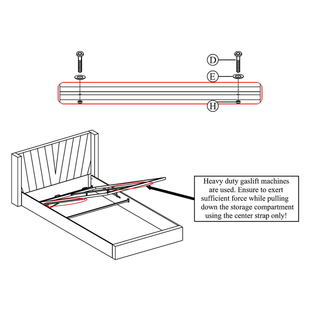Attach the Slat Frame to the Bed Assembly