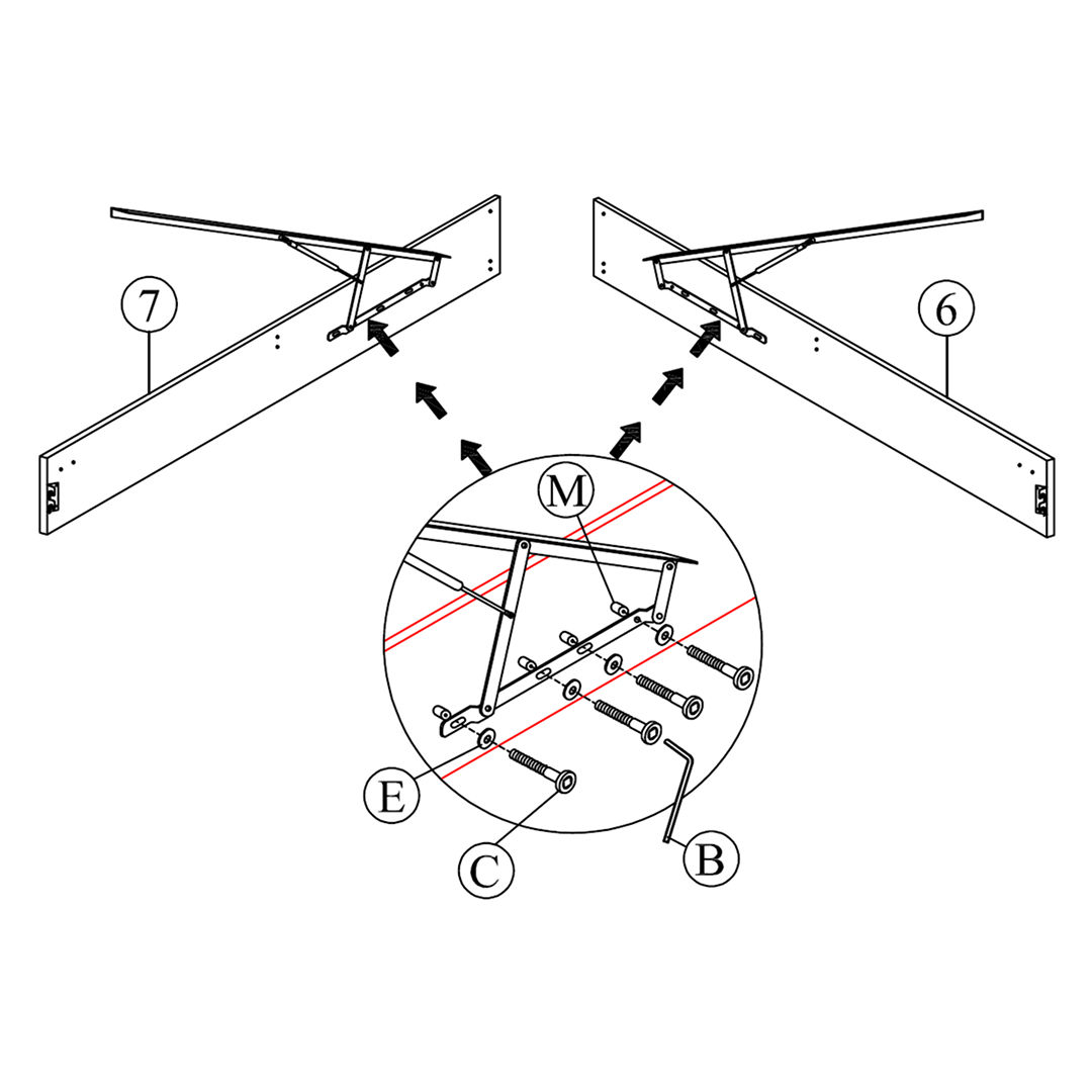Fix Lift Frames to Side Rails