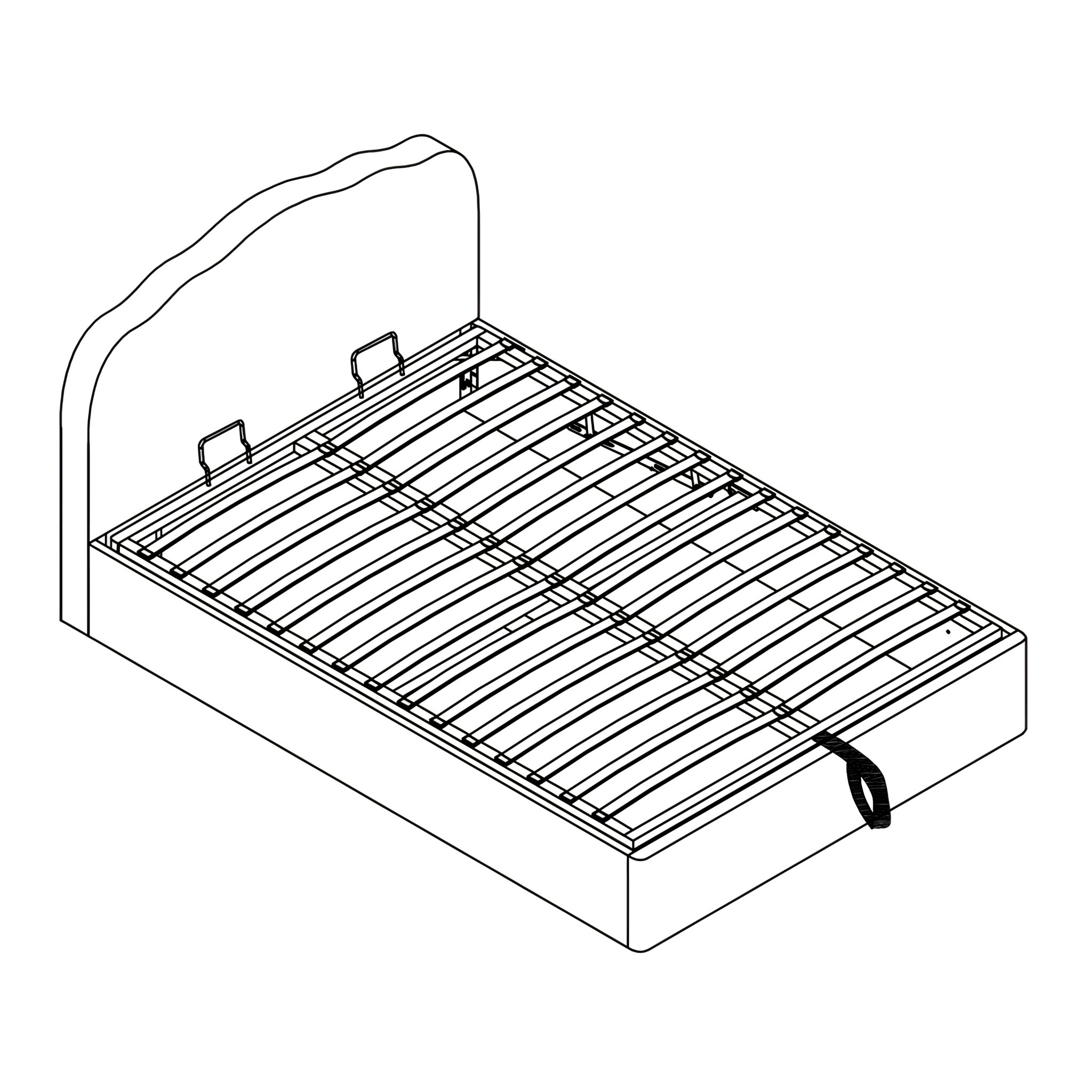 Sophia Pink Ottoman Bed Frame