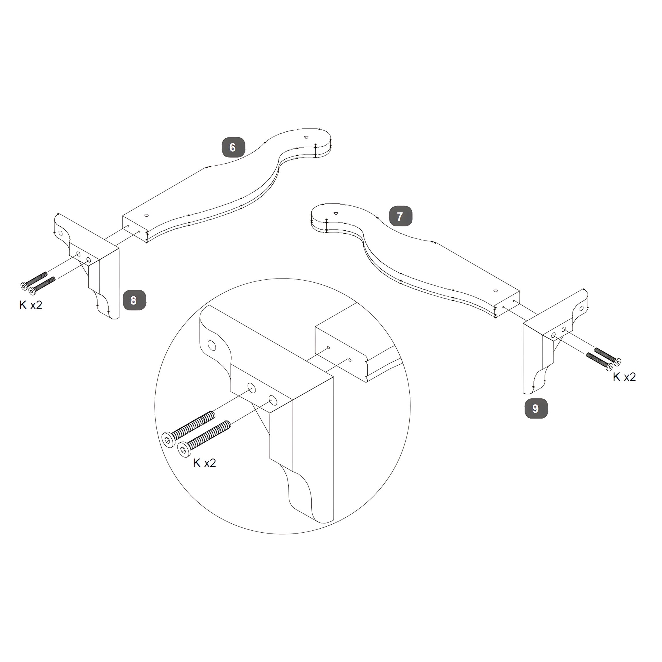Attach the Feet to the Legs