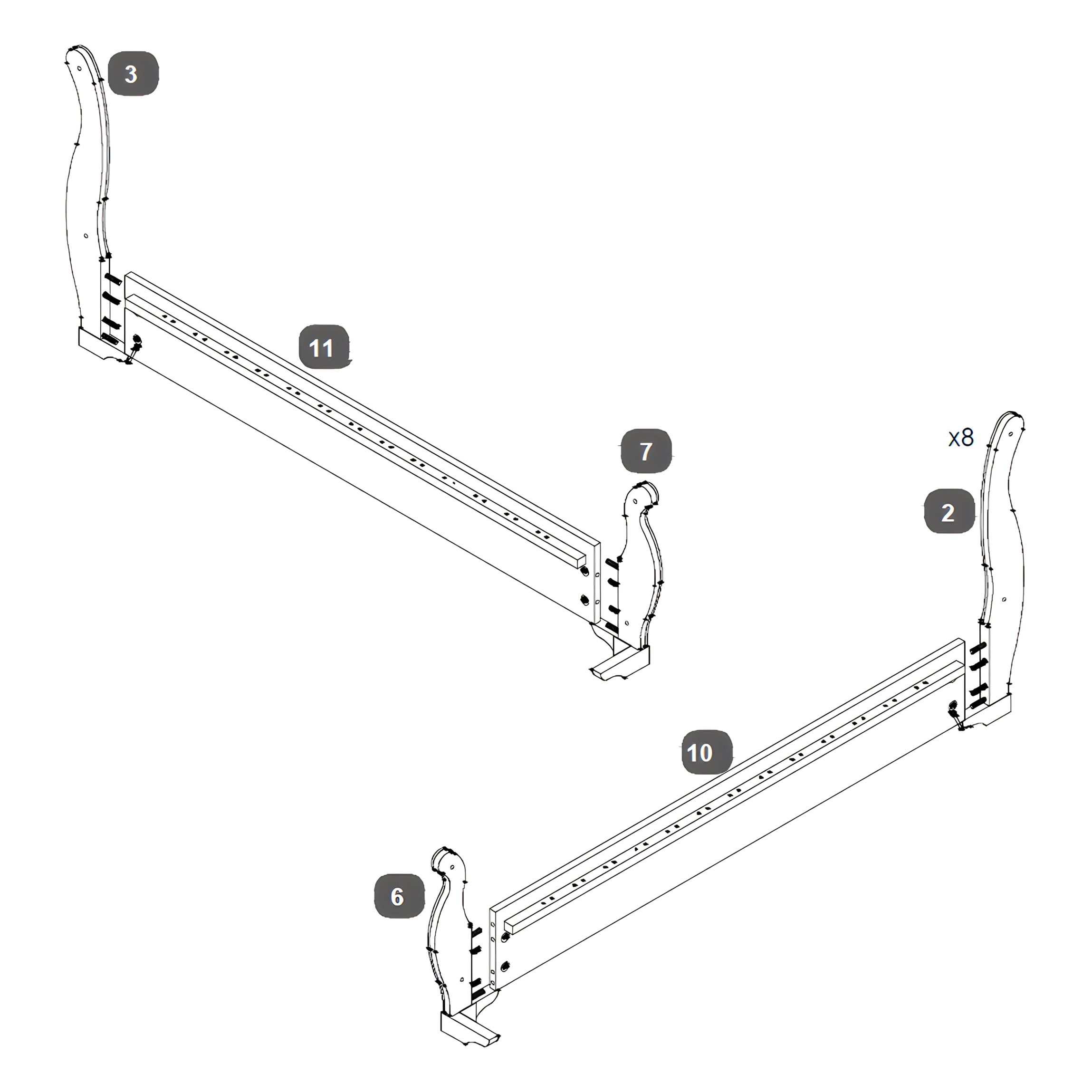 Attach the Side Rails