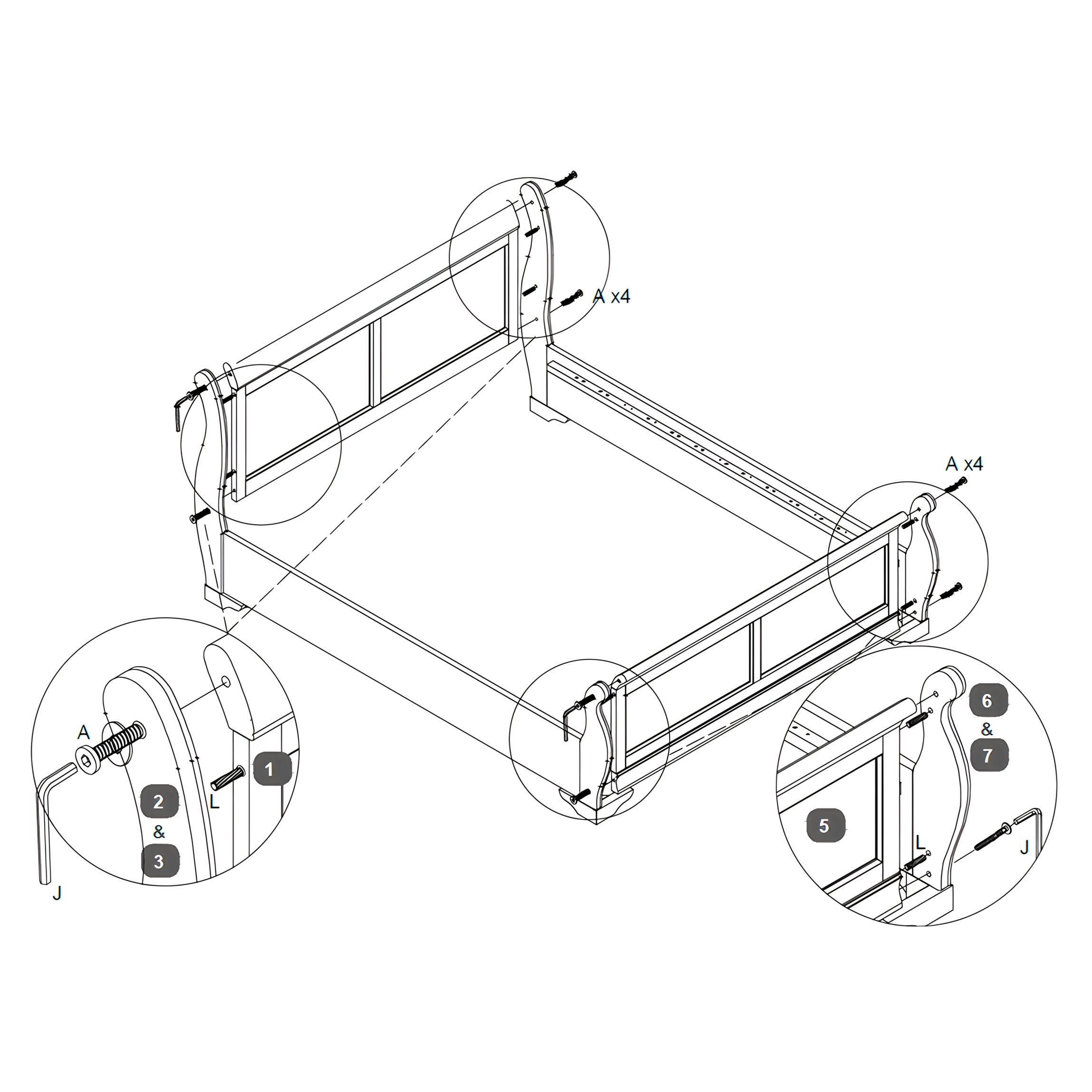 Attach the Headboard and Footboard