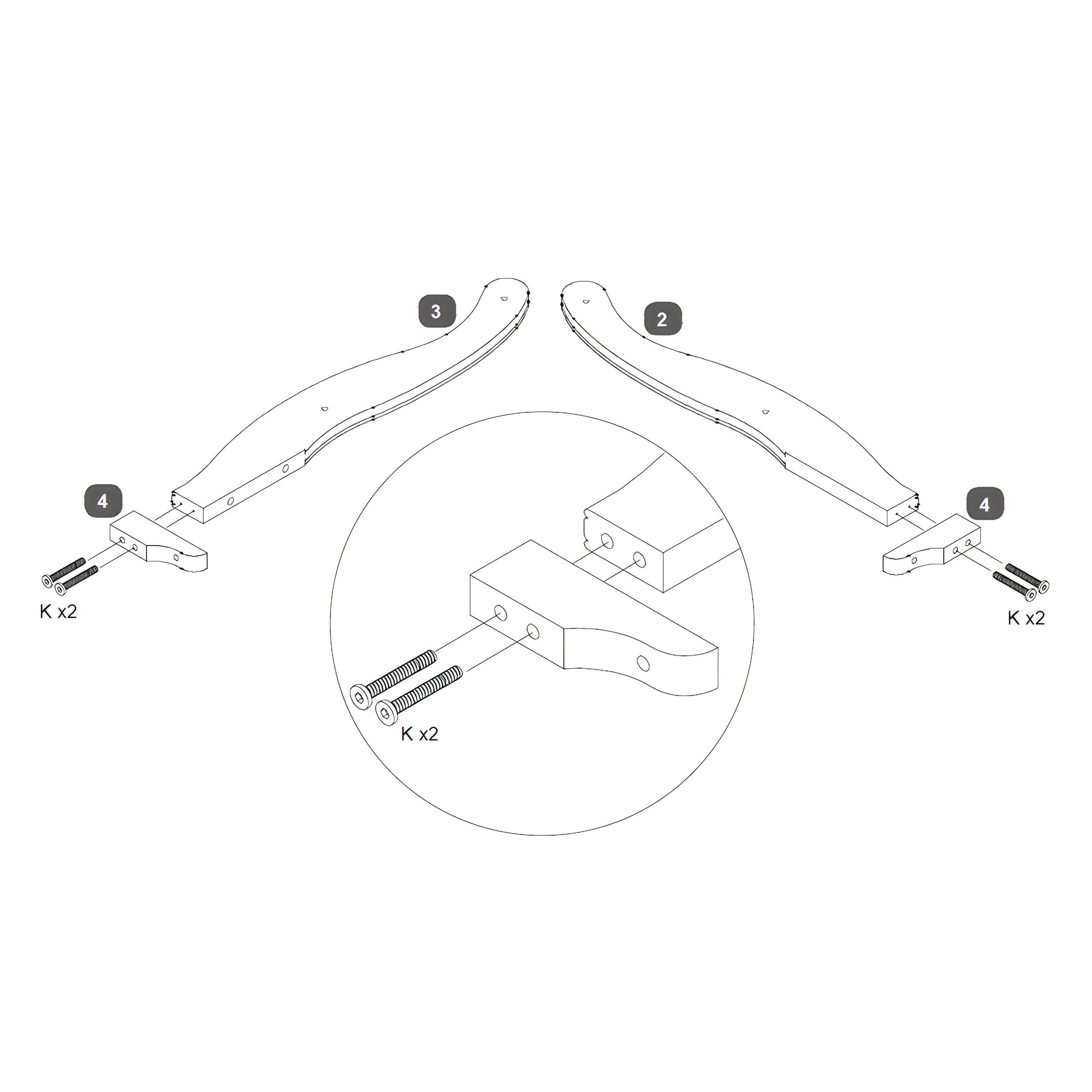 Attach the Feet to the Legs