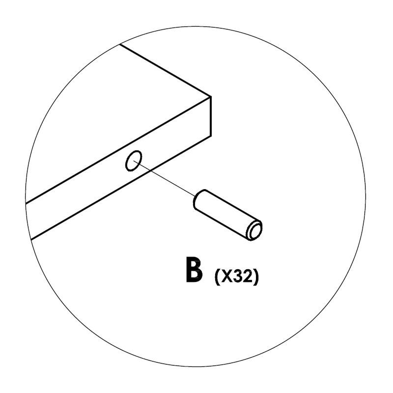 Insert Dowels close up