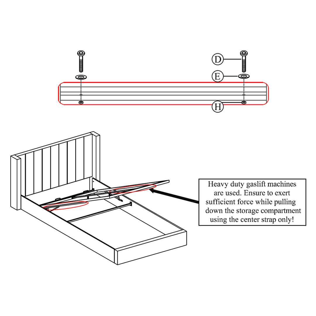 Attach the Slat Frame to the Bed Assembly