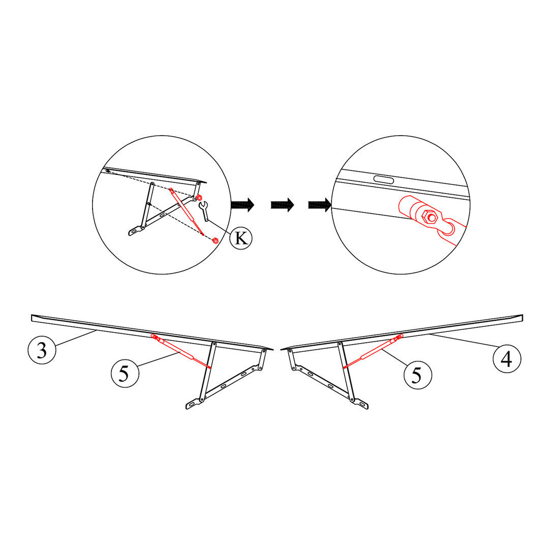 Attach Gas Lift Machines to Lift Frames
